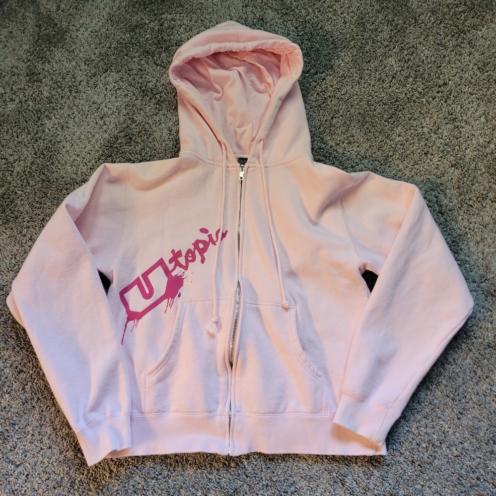 Pink Utopia Hoodie Size Small